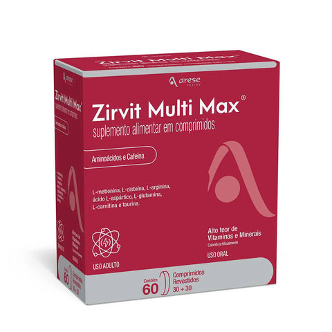 POLIVITAMÍNICO ZIRVIT MULTI MAX 60 COMPRIMIDOS