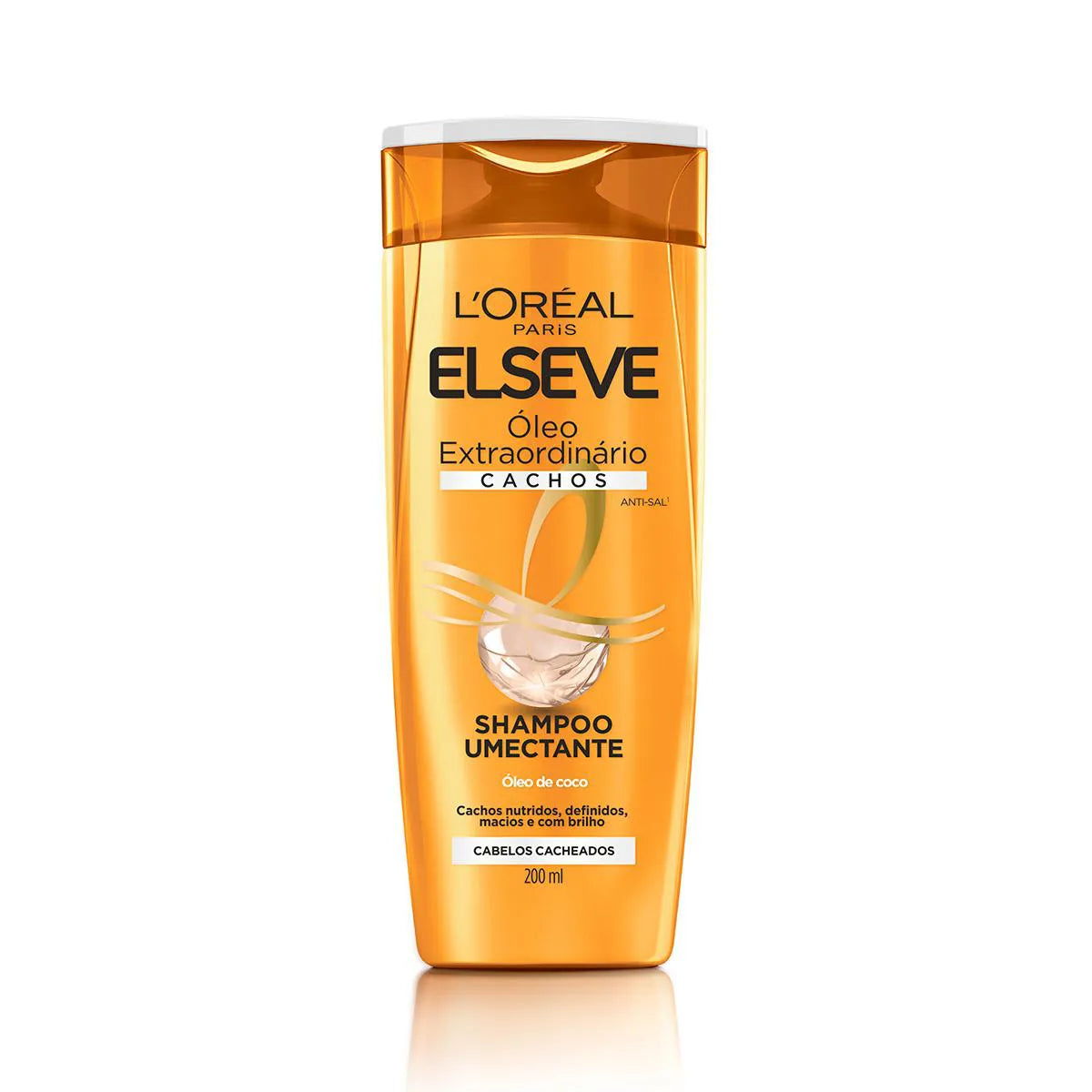 SHAMPOO L'ORÉAL PARIS ELSEVE ÓLEO EXTRAORDINÁRIO CACHOS 200ML