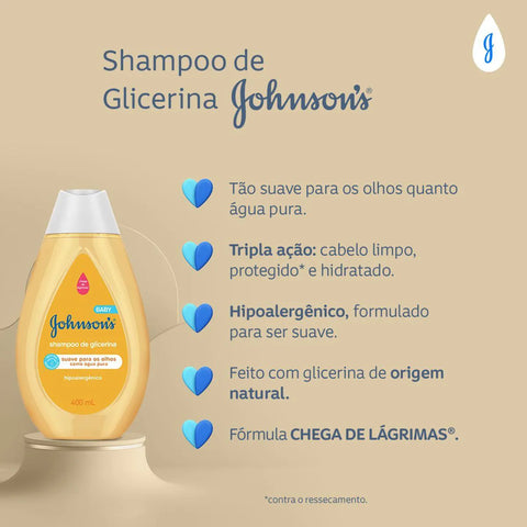 CONDICIONADOR JOHNSON'S BABY REGULAR COM 400ML