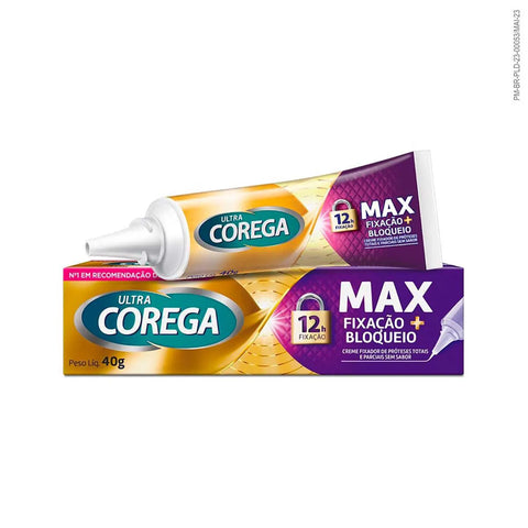 CREME FIXADOR DE DENTADURA ULTRA COREGA MAX SEM SABOR 40G