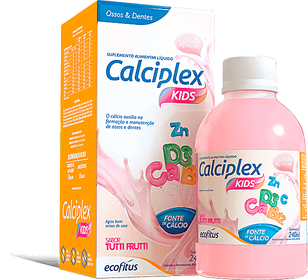 SUPLEMENTO ALIMENTAR CALCIPLEX KIDS 240ML ECOFITUS